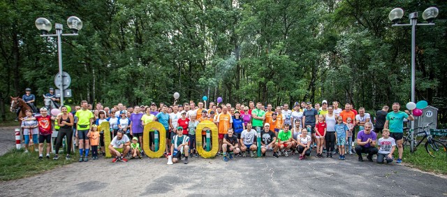 100 Parkrun w Lesie Aniołowskim w Częstochowie. Na starcie stanęło 113 biegaczy