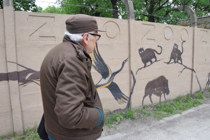 Mural przy ZOO to dzieło życia pana Jerzego. Dziś 85-letni...