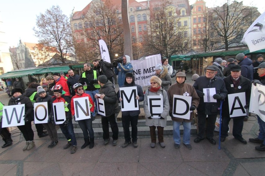 Protest KOD we Wrocławiu, 17.12.2016