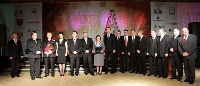 Nagrodzeni w Podlaskiej Złotej Setce Przedsiębiorstw i Ambasadorze Biznesu