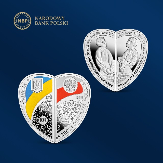 Wspólna emisja srebrnych monet o nominale – odpowiednio – 10 złotych i 10 hrywien to kolejny dowód owocnej współpracy pomiędzy Narodowym Bankiem Polskim i Narodowym Bankiem Ukrainy