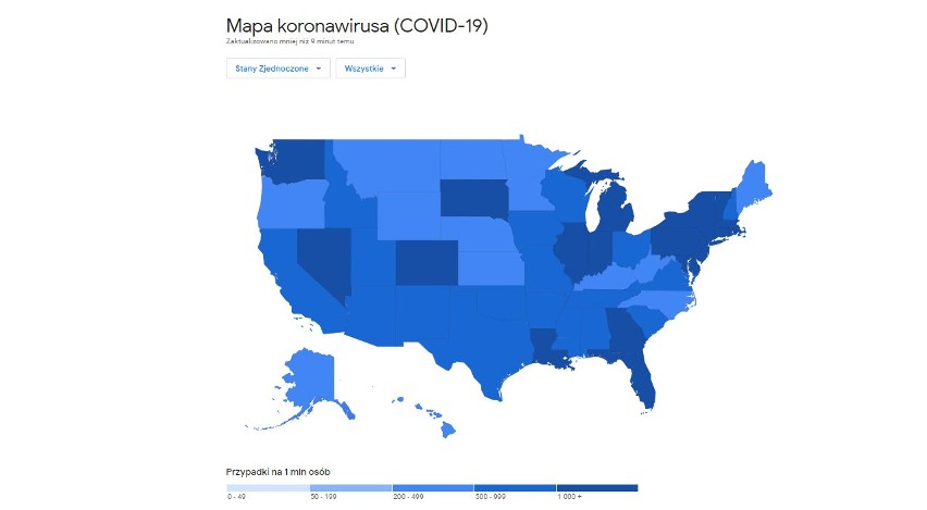 Koronawirus w USA [MAPA] COVID-19
https://who.sprinklr.com/