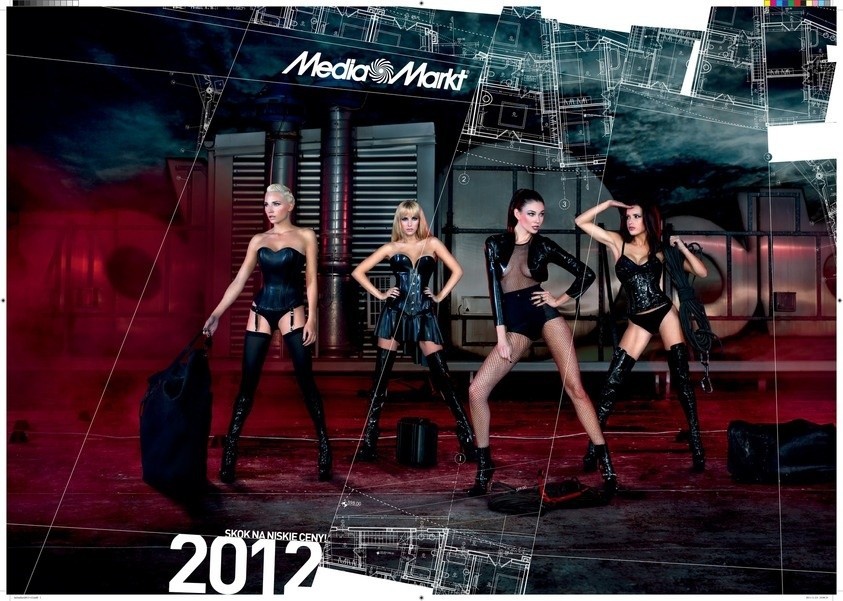Erotyczny kalendarz Media Markt 2012 