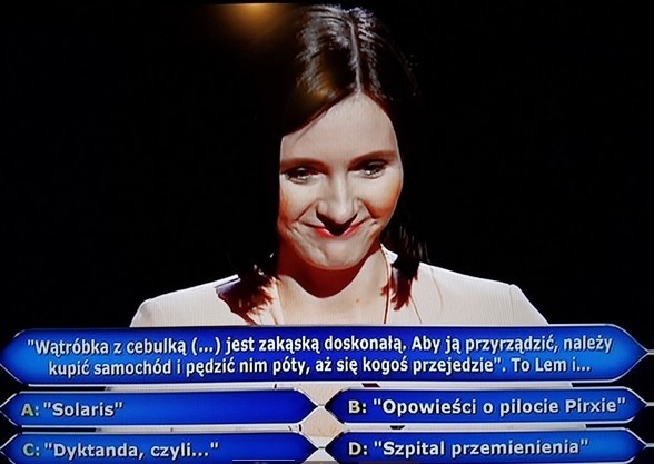 Oto pytanie za milion złotych, z którym zmierzyła się Sonia...