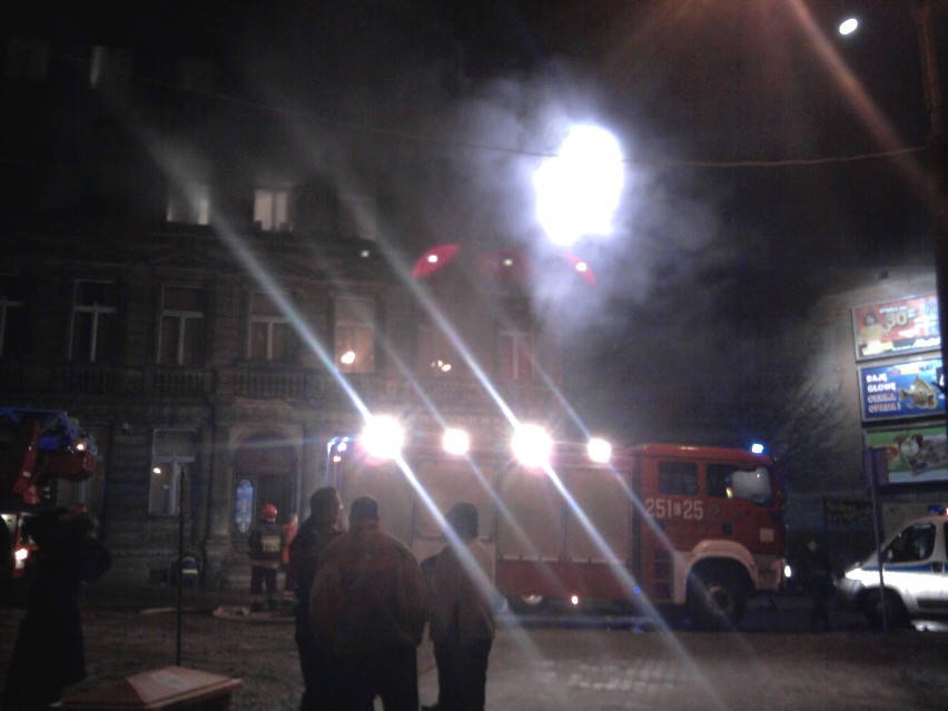 Pożar na ulicy Kujawskiej w Bydgoszczy