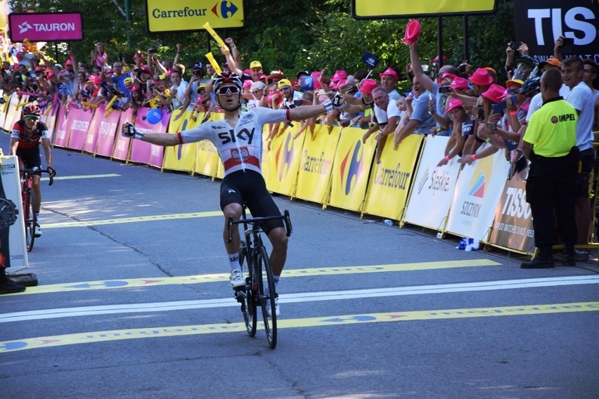 Tour de Pologne 2018: Michał Kwiatkowski wygrał etap z Jaworzna do Szczyrku. Polak nowym liderem Tour de Pologne [ZDJĘCIA]