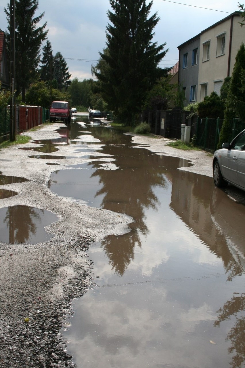 Wieśniacza po ostatnich opadach deszczu