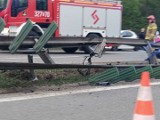 Dachowanie samochodu na obwodnicy Krakowa. Duże utrudnienia na autostradzie A4