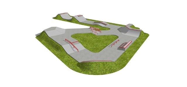 Tak wygląda ostateczny projekt skateparku przygotowany przez podkrakowskiego projektanta.