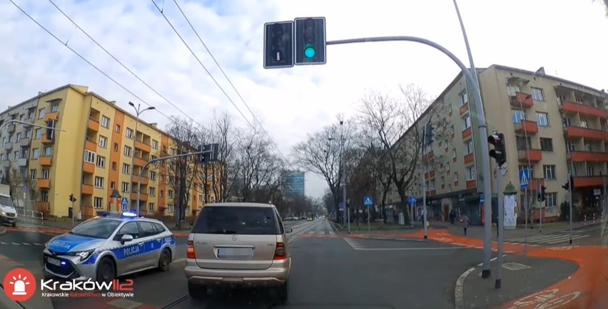 Policyjny pościg ulicami Krakowa