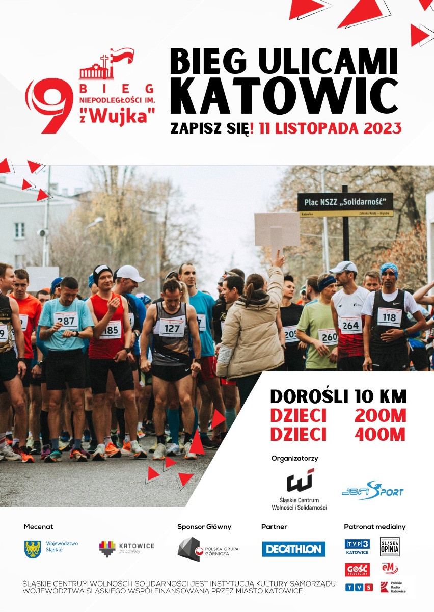 W sobotę, 11 listopada 2023r. w Katowicach odbędzie się Bieg...