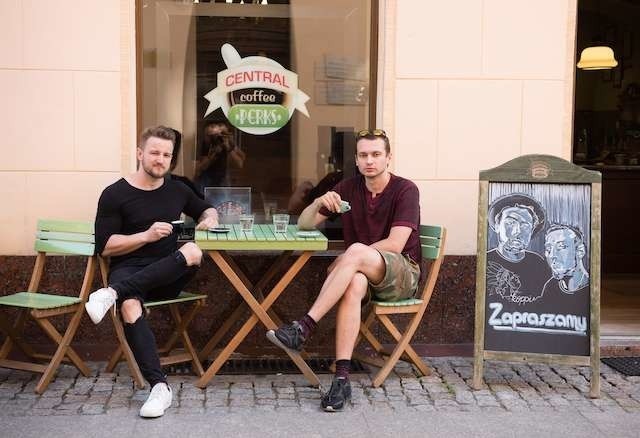 Organizatorzy festiwalu „Coffee Fest”. Od lewej Michał Cieślak i Krzysztof Wachowiak