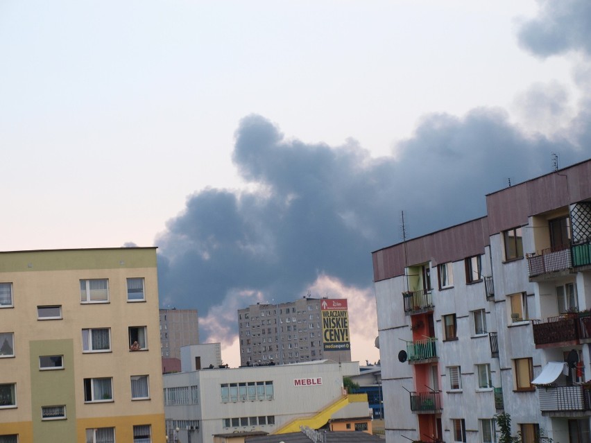 Pożar hali w Zawierciu