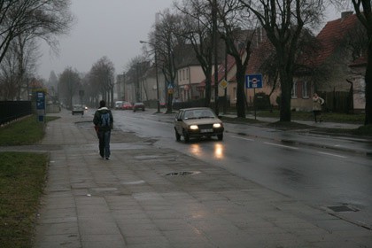 Ul. Grottgera w Słupsku.