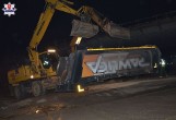 Moszczanka: Ciężarówka wjechała w wiadukt (ZDJĘCIA)