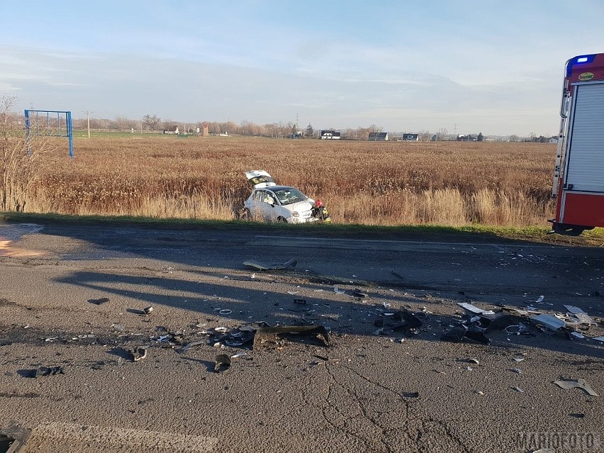 Wypadek na Prószkowskiej w Opolu. Fiat 500 zderzył się z BMW