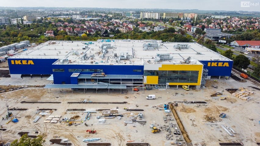 Budowa sklepu IKEA w Szczecinie.
