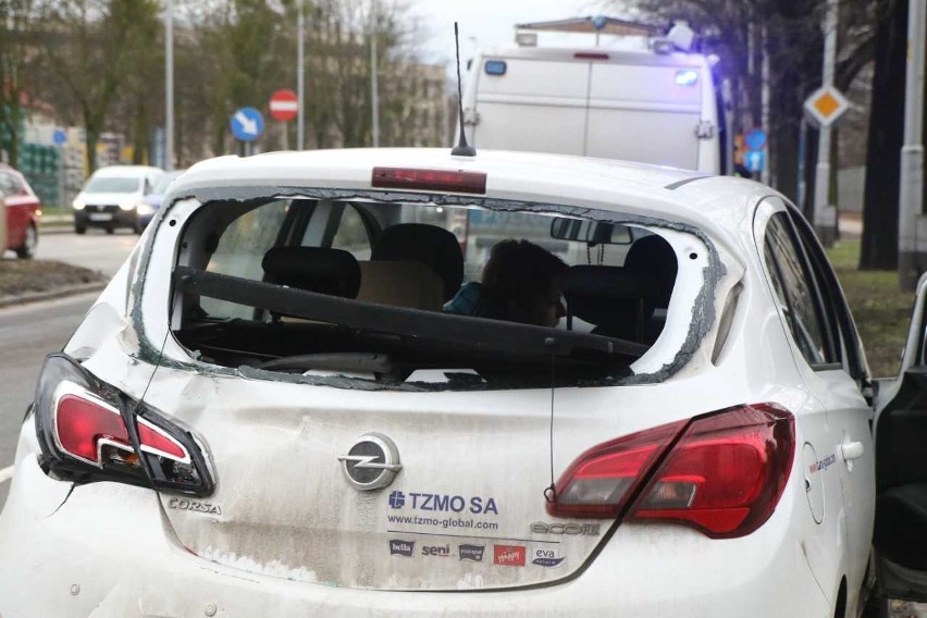 Wypadek autobusu MPK na Brucknera. Kierowca nie zahamował w porę