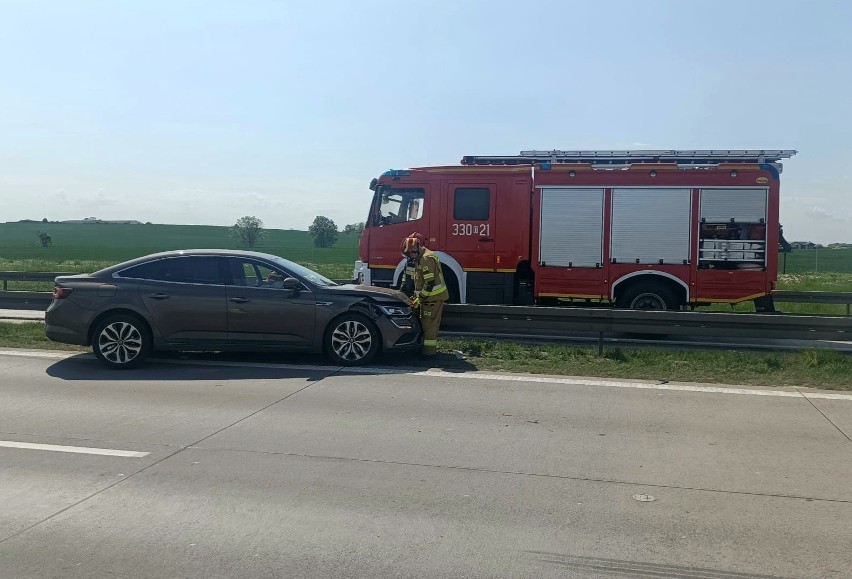 Wypadek na autostradzie A4 13.05.2022