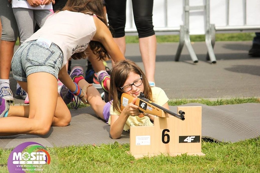 "Biathlon dla każdego" w żorskim Parku Cegielnia