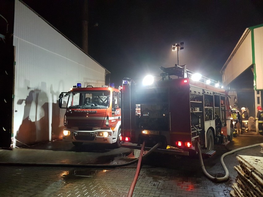 Pożar w tartaku w Starachowicach