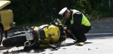 Dwie osoby ranne w zderzeniu motocyklisty z samochodem