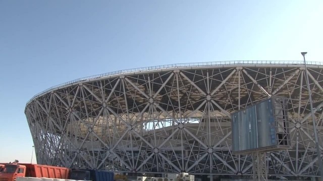 MŚ 2018: Budowa stadionu w Wołgogradzie przebiega zgodnie z planem
