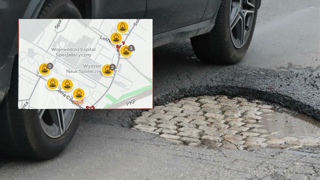W aplikacjach drogowych użytkownicy zgłaszają ubytki w jezdniach, aby ostrzegać się nawzajem. Alerty nie oszczędzają żadnej ulicy. Dziur w mieście jest nawet kilkaset.