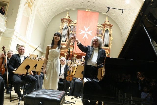 Kate Liu oraz Charles Richard-Hemelin byli solistami koncertu Filharmonii Poznańskiej "Chopin z Nowego Świata"