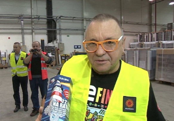 Jerzy Owsiak zaprezentował skarbonki WOŚP.