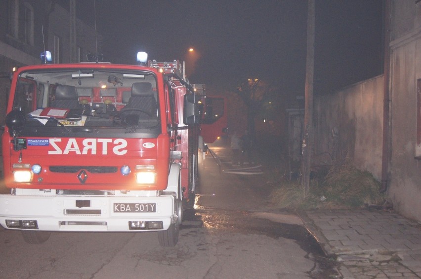 Pożar w Czeladzi przy Bytomskiej