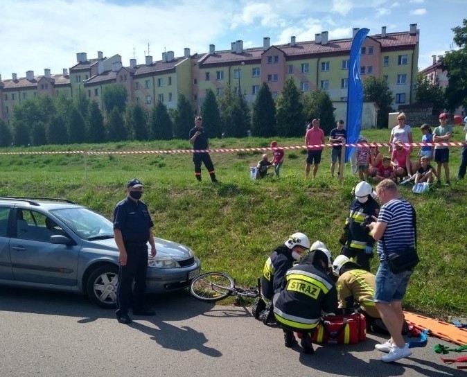 Podczas symulacji akcji ratunkowej.