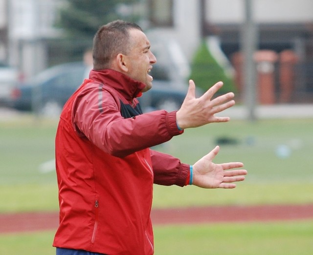 Damian Jędrzejewski były piłkarz, a obecnie trener w Strażaku.