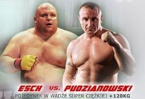 Eric "Butterbean" Esch vs. Mariusz Pudzianowski. Wielki finał KSW 14. Pudzian wygrał po 44 sekundach.