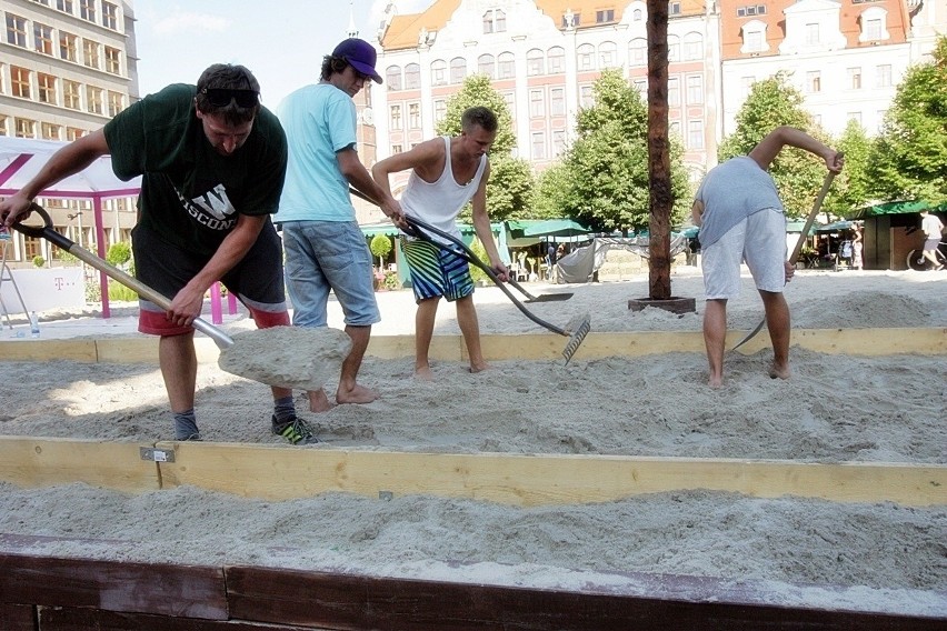 Wrocław: Plaża z palmami w sercu miasta (ZDJĘCIA)