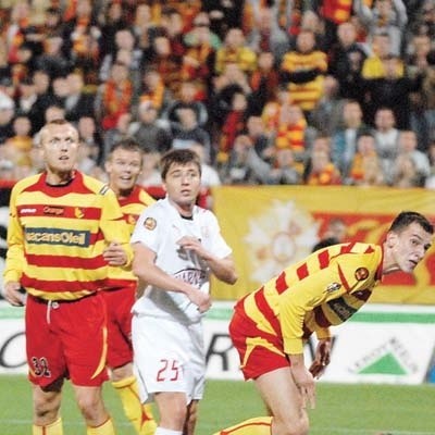 Jagiellonia interesuje się m.in. Piotrem Kuklisem (w środku)