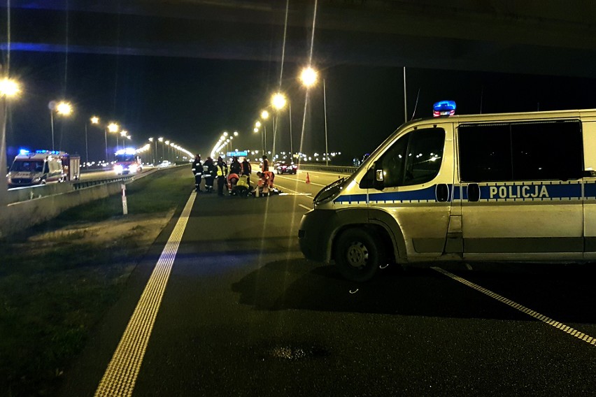 Samobójstwo na autostradzie A1 na węźle Łódź Północ....