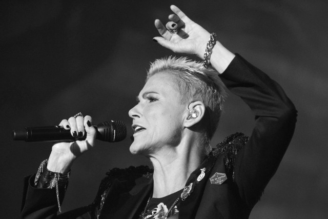 Marie Fredriksson na koncercie w Moskwie w 2010 roku.