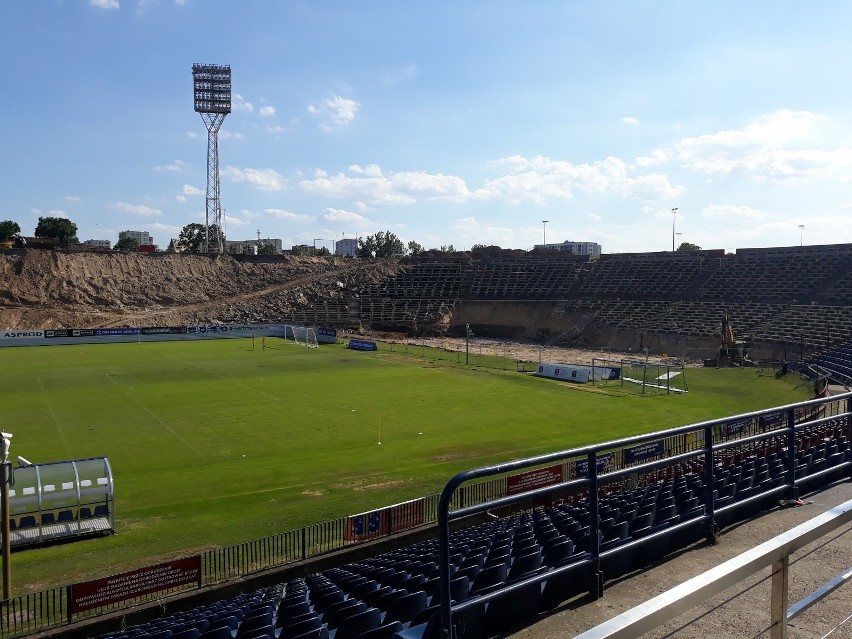 Budowa nowego stadionu Pogoni Szczecin - stan na 18 czerwca.