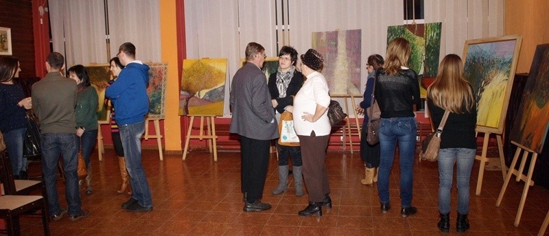 Wernisaż malarstwa w Opatowskim Ośrodku Kultury