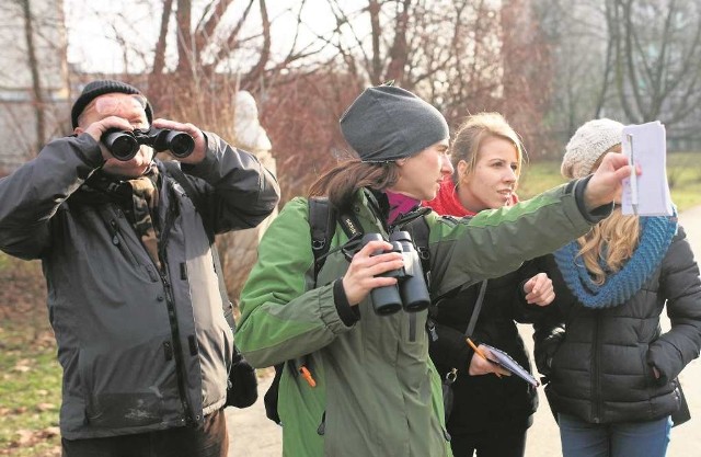 Miłośnicy ptaków spotkali się w sobotę w parku Jordana