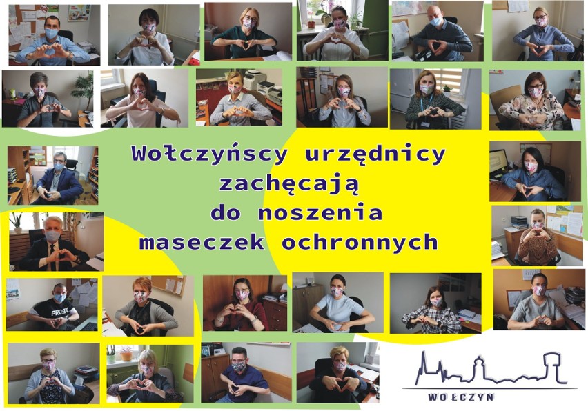 Wołczyńscy urzędnicy zachęcają do noszenia maseczek...