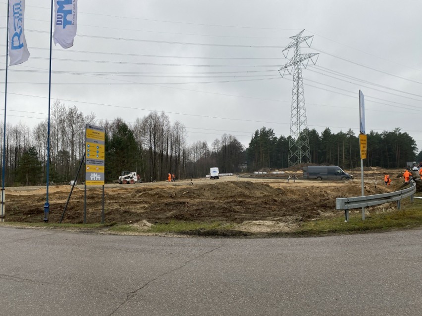 Budowa ronda w Łęgu Przedmiejskim, 13.03.2024