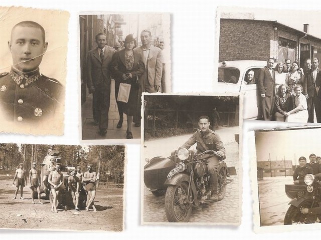 W lewym górnym rogu Piotr Zajko, zdjęcie zrobione w 1935 r.