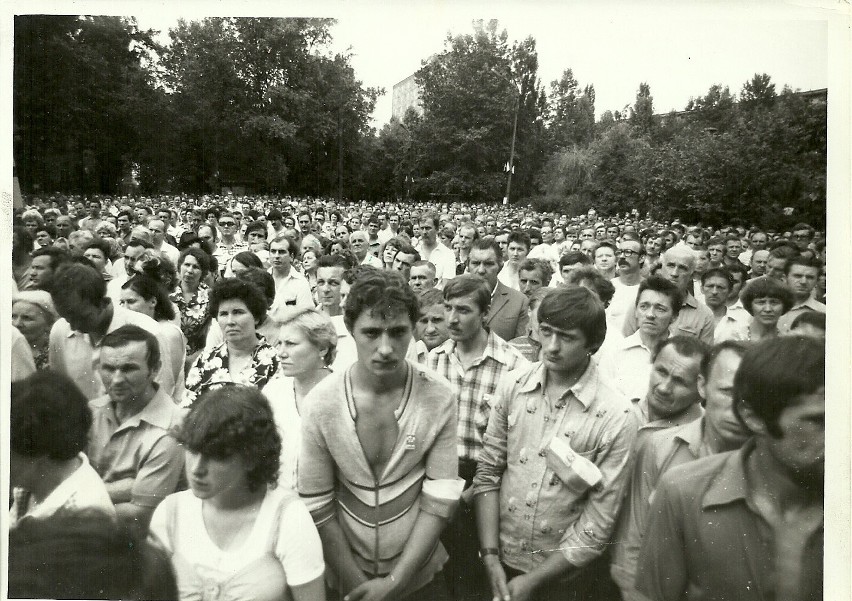 Obchody rocznicy Lubelskiego Lipca w 1981 roku, odsłonięcie...