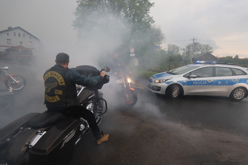 Motocykliści przyłączyli się po raz kolejny do wyścigu z...