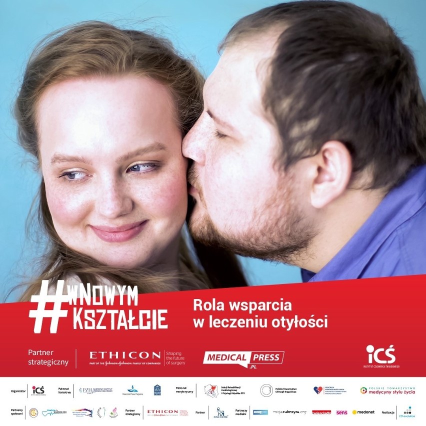 Plakat promujący kampanię "W nowym kształcie"