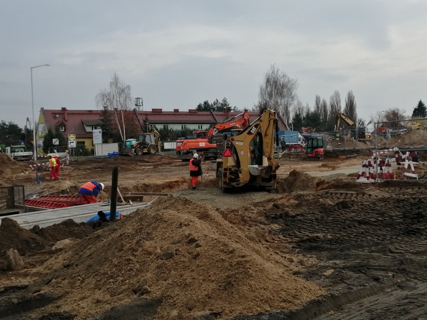 Podczas budowy trasy tramwajowej na Naramowice, przy...