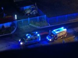 Wypadek Zabrze: Kierowca fiata zasnął i wjechał w przystanek ZDJĘCIA Z DRONA