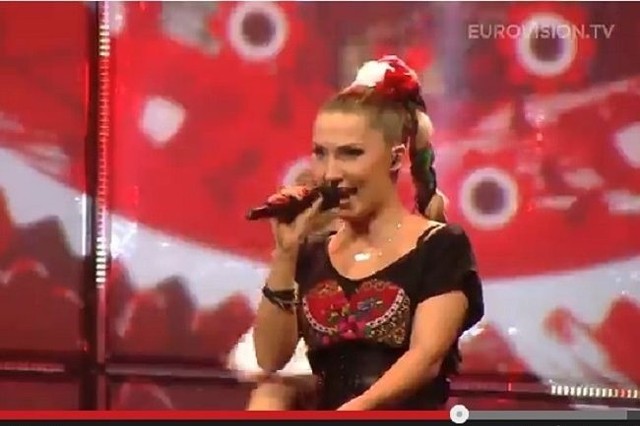 Cleo podczas próby występu na Eurowizji! (fot. screen YouTube.com)